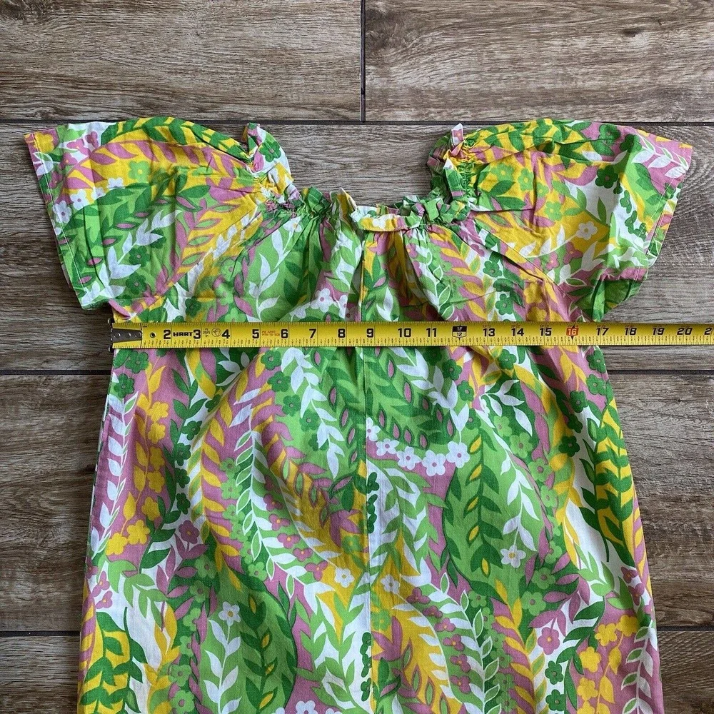 Vintage Mod Floral Lounge House Dress